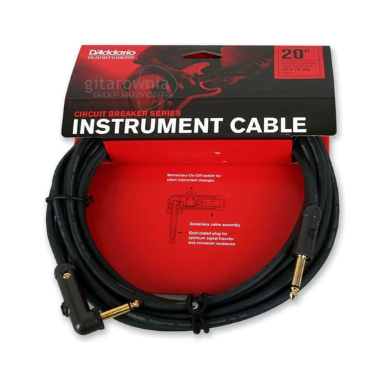 CABLE P/INSTRUMENTO PLANET WAVES CIRCUIT BREAKER CON ANGULO 20 PIES