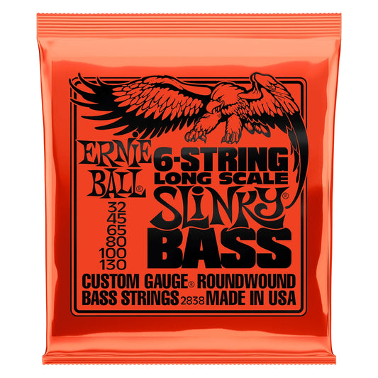 Juego De Cuerdas Para Bajo -6- Regular Slinky Long Scale Ernie Ball P02838