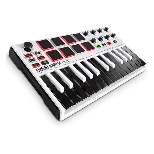 Controlador MIDI Con USB Blanco - Akai - MPKMINI3W