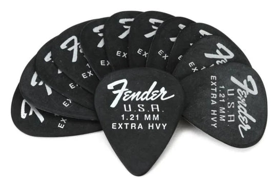 Uñas Fender 351 DURA-TONE 1.21 BLK Pack de 12