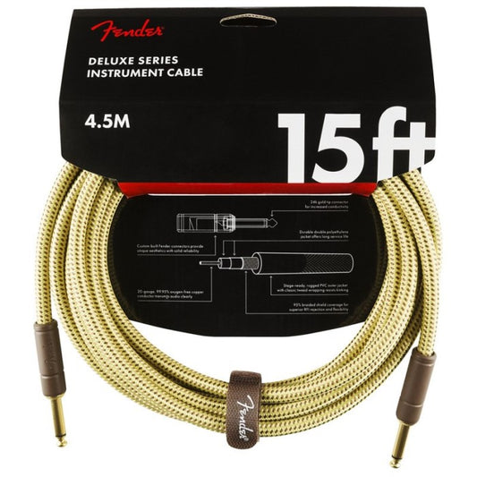 Cable para Guitarra Fender Deluxe 15’ TWD