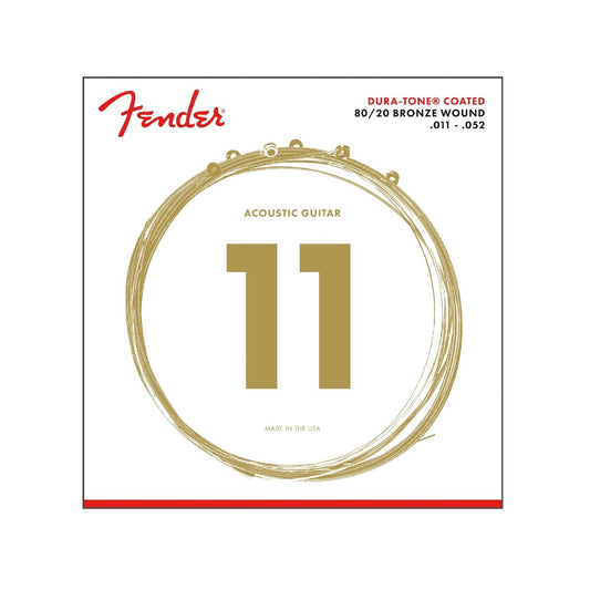 Cuerdas Fender de Guitarra Acústica 880CL Coated 11-52