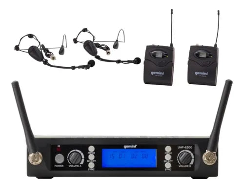 Sistema de Micrófonos Inalámbricos UHF-62000HL
