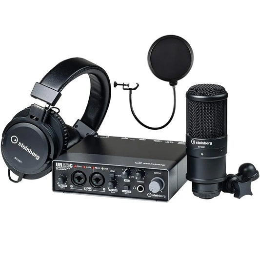 Pack de Interfaz USB para Grabación 2 XLR MiDi 2 Salida