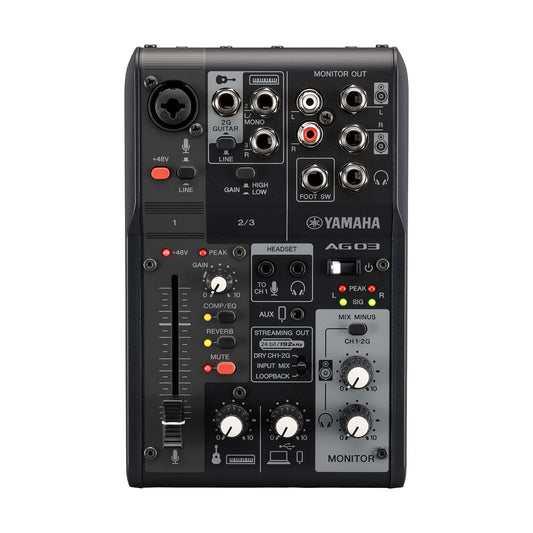 Consola Mezcladora Yamaha de 3 Canales Negra