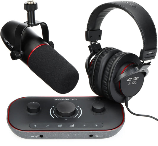 Kit de Interfaz Focusrite de Podcasting para Estudio