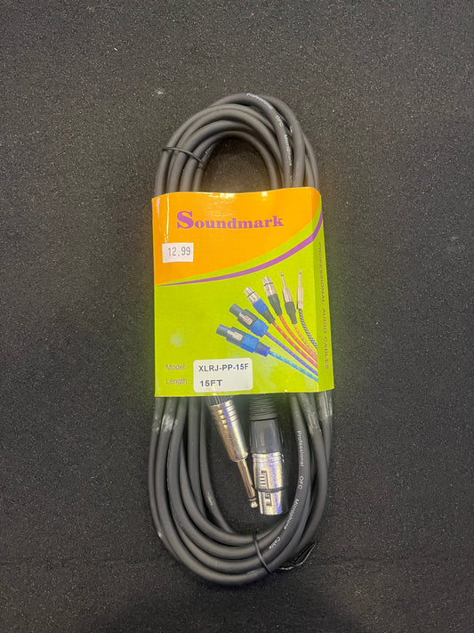 Cable Soundmark XLR JACK -1/4 Plug 15 Pies XLRJ-PP-15