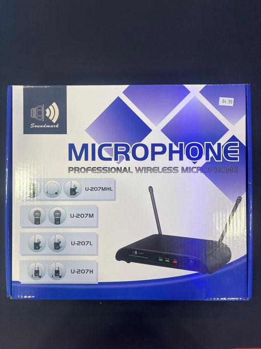 Micrófono Inalámbrico Soundmark Doble Lavalier U-207L