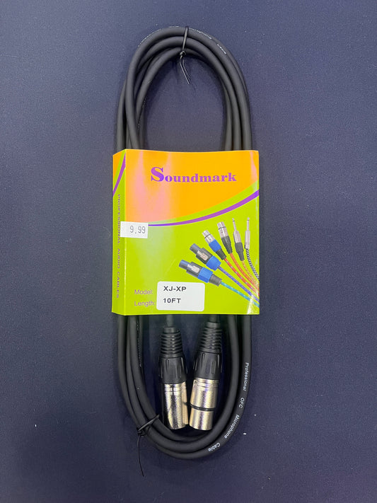 Cable XLR Soundmark JACK-XLR-PLUG 10 Pies XLRJ-JXLRP-10