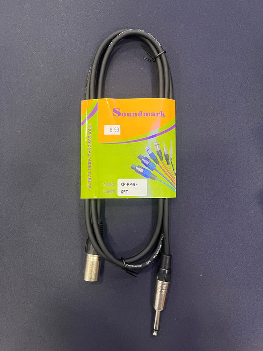 Cable Soundmark XLR PLUG -1/4 Plug 6 Pies XLRP-PP-6
