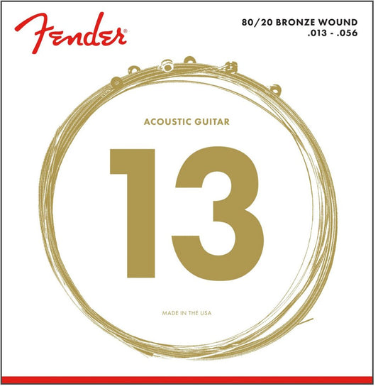 Cuerdas de Guitarra Acústica Fender 70M Ball End 13-56