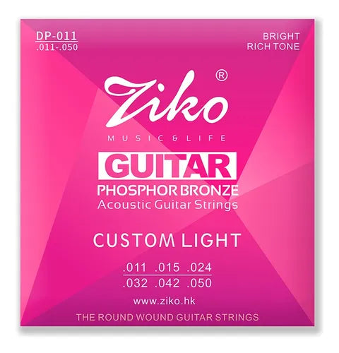 Cuerdas de Guitarra Ziko Custom Light 11-50