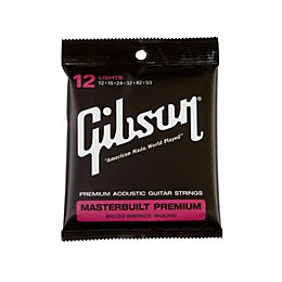 Cuerdas Gibson para Guitarra Acústica Masterbuild Premium Lights 12-53