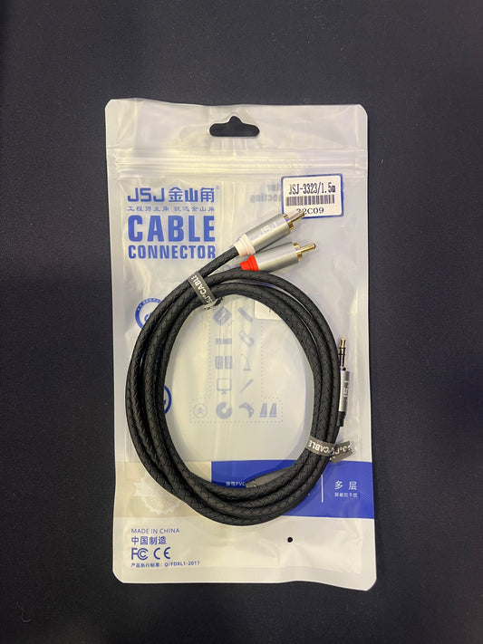 Cable Soundmark 3.5 MM A 2 RCA 1.5M JSJ-3323-1.5M