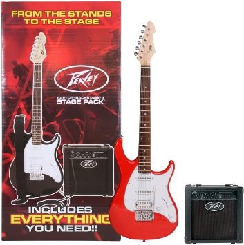 PACK GUITARRA ELECT. PEAVEY RAPTOR PLUS ROJO