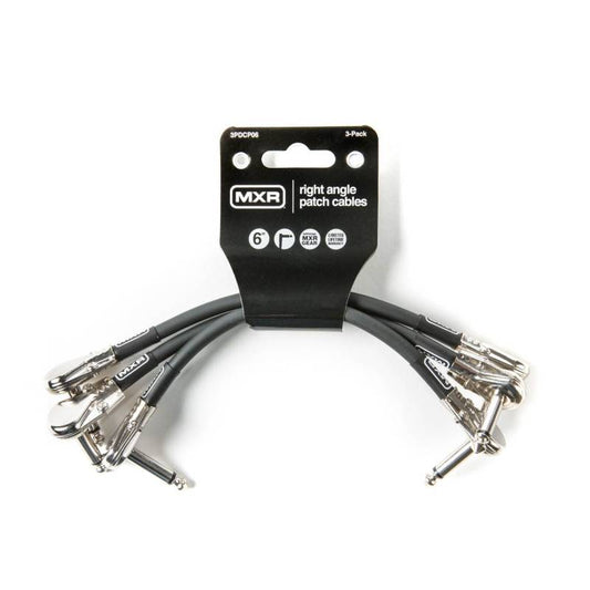 CABLE MXR 6 PLG PATCH CABLES 3PACK DUNLOP